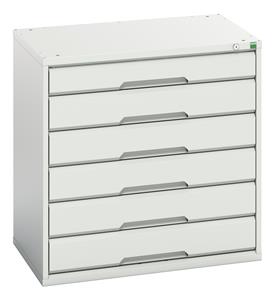 Bott Verso the Bott budget range, lighter duty lower spec cabinets cupboard Verso 800Wx550Dx800H 6 Drawer Cabinet